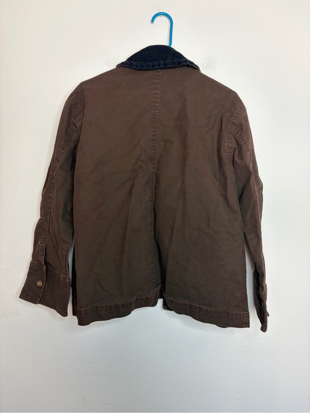 Old Navy Brown Black Corduroy Canvas Barn Jacket Size S - Picture 6 of 6